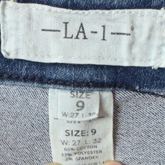 LA- 1 High Waisted Skinny Jeans Blue - Picture 3 of 4